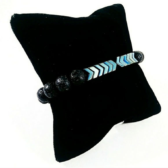 Hematite, Lava Rock Vitality Bracelet - Picture 5 of 7